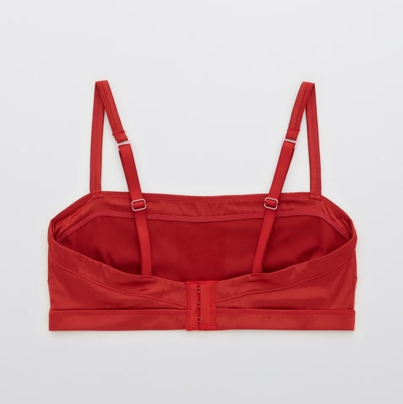⚘️AERIE SATIN STRETCH BANDEAU SIZE M - Picture 7 of 10